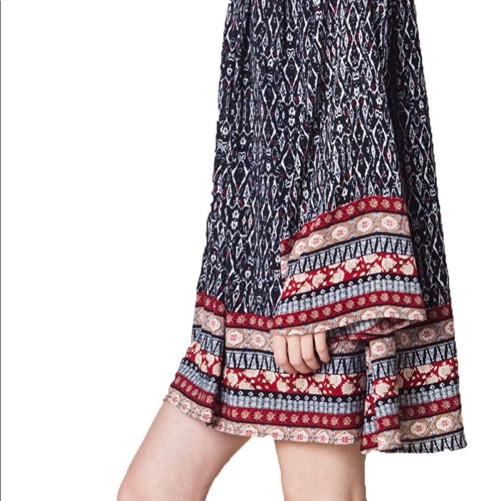 Loveriche | Boho Flowy Print Mini Dress